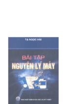 BÀI TẬP NGUYÊN LÝ MÁY