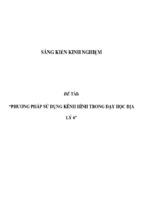 Sáng kiến kinh nghiệm skkn phương pháp sử dụng kênh hình trong dạy học địa lý 6