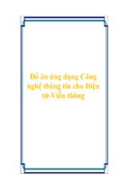 đồ án ứng dụng công nghệ thông tin cho điện tử viễn thông