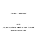 Sáng kiến kinh nghiệm skkn sử dụng hình ảnh để học các từ khoá và một số lệnh trong pascal lớp 8