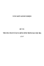 Phương pháp sử dụng kênh hình trong dạy học địa lý 6