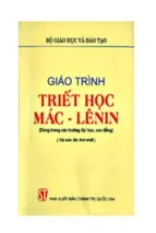 Bài giảng triết học mác   lênin