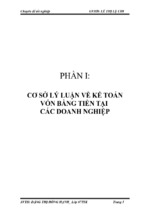 Chuyên đề tốt nghiệp kế toán vốn bằng tiền tại công ty tnhh dịch vụ tin học kim ngọc