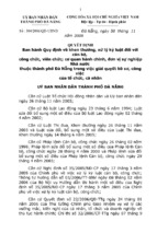 Qd 104 cua thanh pho ve tac phong cua can bo cong chuc