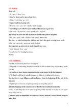 đáp án writing and translation