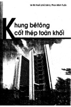 KHUNG BÊ TÔNG CỐT THÉP TOÀN KHỐI