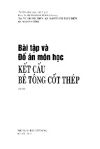 BÀI TẬP VÀ ĐỒ ÁN MÔN HỌC BÊ TÔNG CỐT THÉP