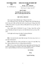 Quyet dịnh 129  cua thu tuong chinh phu ve quy che van hoa cong so