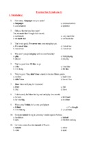 đáp án sample practice test