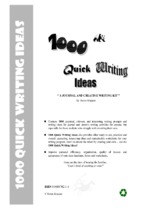 English_1000 quick writing ideas
