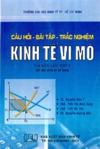 Câu hỏi bài tâp trắc nghiệm kinh tế vi mô