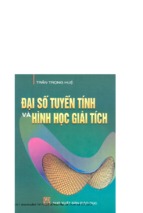 đại số tuyến tính và hình học giải tích   trần trọng huệ