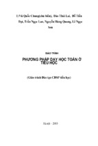 Phương pháp dạy toán tiểu học