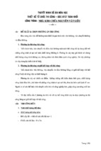 Tiểu luận nhà kho chứa nguyên vật liệu