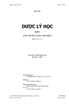 Dược lý học tập 1