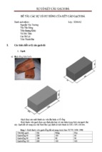 Tiểu luận các sự cố hư hỏng của kết cấu gạch đá