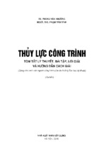 THỦY LỰC CÔNG TRÌNH TÓM TẮT LÝ THUYẾT BÀI TẬP LỜI GIẢI