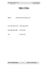 Tiểu luận lập biện pháp thi công phần thân nhà làm việc của viện khoa học công nghệ tàu thủy hoàng mai   hà nội