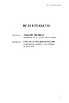 Tiểu luận dự án tiền khả thi   công viên phú thuận phường phú thuận, quận 7, tp hồ chí minh