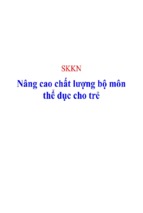 Skkn nâng cao chất lượng bộ môn thể dục