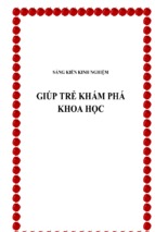 Skkn giúp trẻ khám phá khoa học