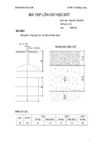 Bài tập lớn cơ học đất