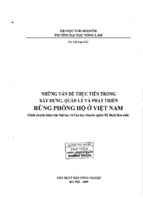 Những vấn đề thực tiễn trong xây dựng, quản lý và phát triển rừng phòng hộ ở việt nam