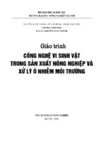 Giáo trình công nghệ vi sinh vật trong sản xuất nông nghiệp và xử lý ô nhiễm môi trường