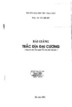 Bài giảng trắc địa đại cương.