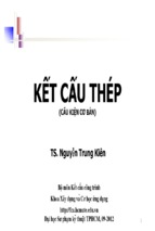 BÀI GỈANG KẾT CẤU THÉP CẤU KIỆN CƠ BẢN - TS NGUYỄN TRUNG KIÊN