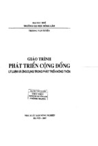 Giáo trình phát triển cộng đồng.