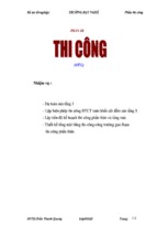 Khóa luận thi công trường dạy nghề 99 tô hiến thành thành phố đà nẵng