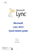 Lync 2013 admin guide en 4all