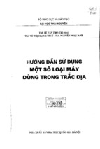 Hướng dẫn sử dụng một số loại máy dùng trong trắc địa.