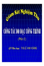 TÀI LIỆU GIÁM SÁT NGHIỆM THU CÔNG TÁC ĐO ĐẠC CÔNG TRÌNH