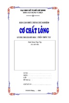 Báo cáo thí nghiệm cơ chất lỏng