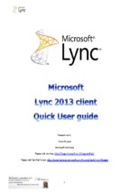 Lync 2013 user guide en4all