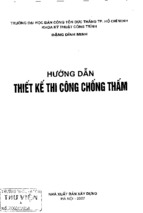 HƯỚNG DẪN THIẾT KẾ THI CÔNG CHỐNG THẤM