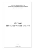 KẾT CẤU BÊ TÔNG CỐT THÉP DỰ ỨNG LỰC  - ĐH GTVT