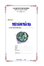 Báo cáo thực hành trắc địa