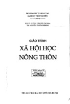 Giáo trình xã hội học nông thôn.