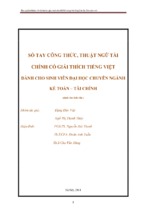 Sổ tay công thức tài chính