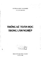 Thống kê toán học trong lâm nghiệp.