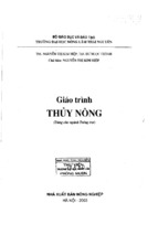 Giáo trình thủy nông.