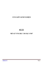 Sáng kiến kinh nghiệm skkn  rèn kĩ năng đọc cho học sinh