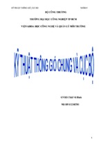 Tiểu luận kỹ thuật thông gió chung và cục bộ