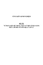 Sáng kiến kinh nghiệm sử dụng biểu đồ trong thiết kế một số bài giảng trên lớp đối với môn địa lý lớp 12