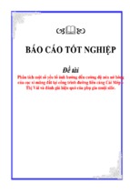 Phân tích một số yếu tố ảnh hưởng đến cường độ nén nở hông của cọc xi măng đất tại công trình đường liên cảng cái mép – thị vải và đánh giá hiệu quả của phụ gia muội silic