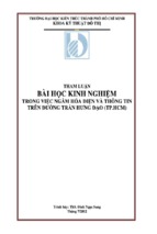 Bài học kinh nghiệm trong việc ngầm hóa điện và thông tin trên đường trần hưng đạo