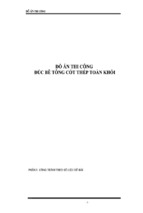 Tiểu luận thi công đúc bê tông cốt thép toàn khối